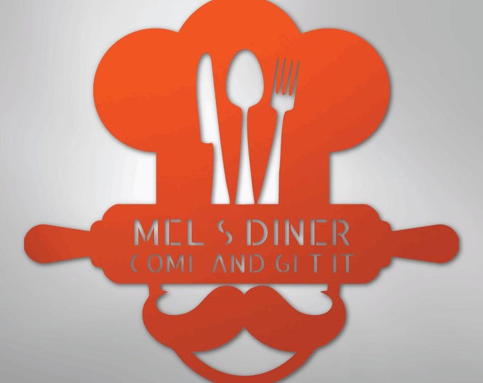Home Chef Monogram - Steel Sign