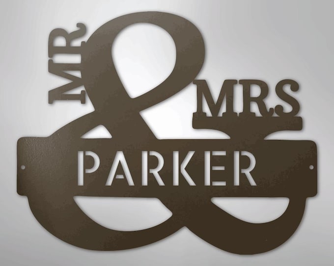 Couples Monogram - Steel Sign