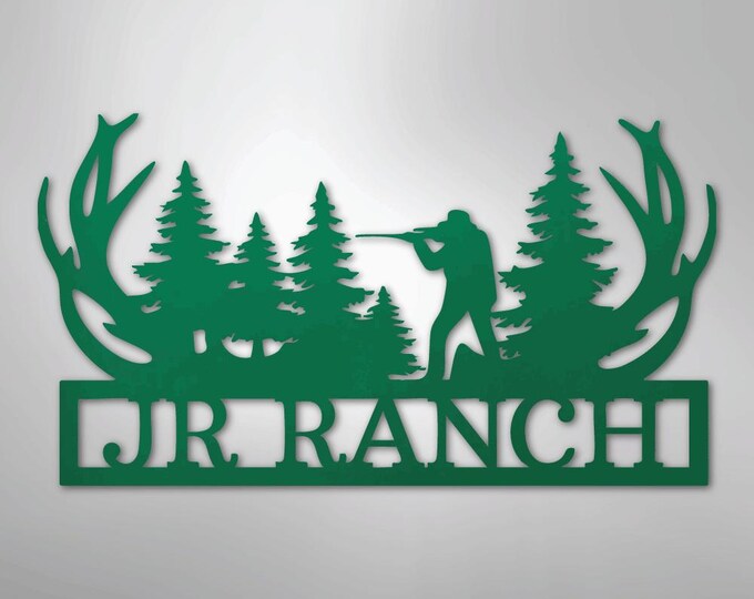 Sniper Monogram - Steel Sign
