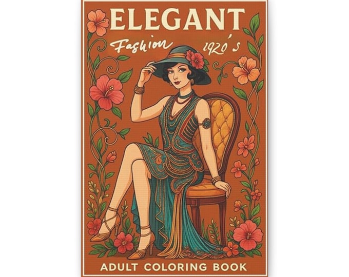 Elegant 1920s Flapper Illustration Canvas Print | Vintage Art Deco Woman Poster