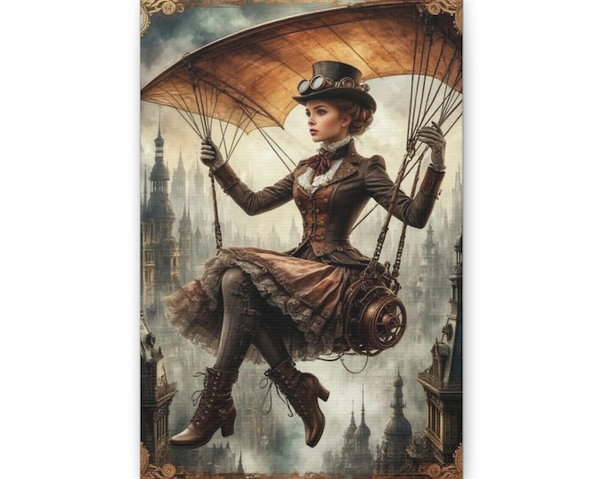 Steampunk Parasol Pilot Canvas