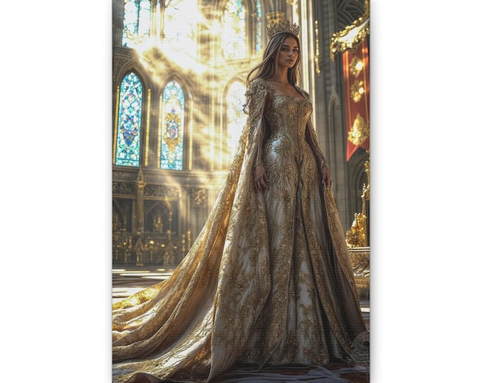 Regal Golden Princess Canvas