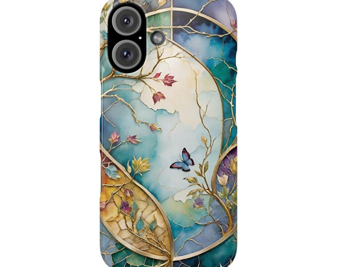 Stained Glass Butterfly phone case | Snap Case