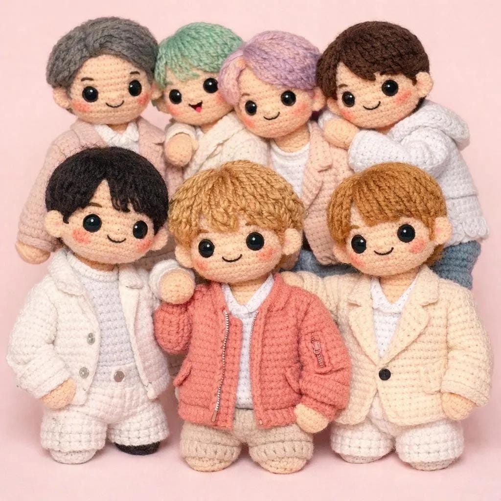Bts crochet doll - Etsy 日本