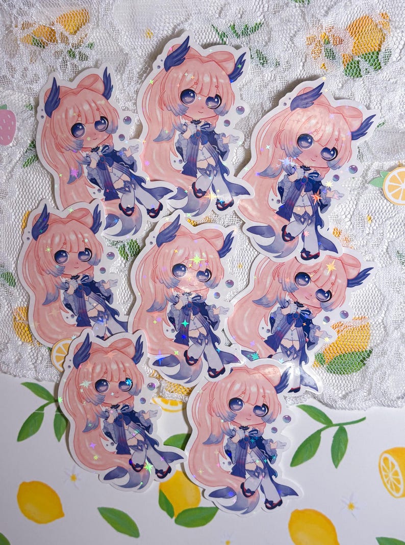 Genshin Kokomi // Sticker// Cute Video Game Vinyl Stickers - Laptop ...
