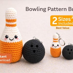 Paquete de patrones de bolos a crochet en PDF, bolos y bola de amigurumi. imagen 2