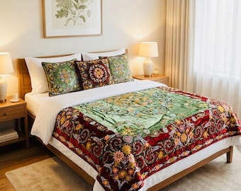 Bed Decore: kashmiri Embroided crewel work
