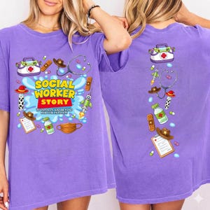 Social Worker Story PNG, To Infinity And Beyond Sublimation Design, Funny Medical Care Worker Shirt Graphic, Cute Medical Clipart