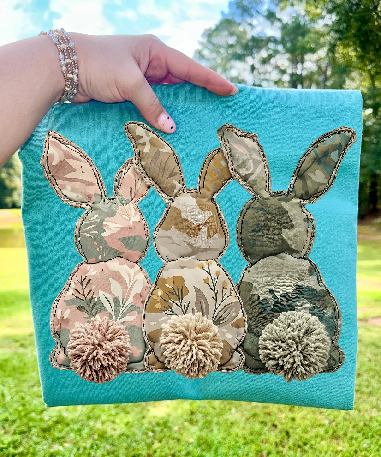 What Bunny Rabbit Camaflouges Camo Floral Patchwork Bunny PNG, Camouflage Bunny PNG, Camo Easter Png ...