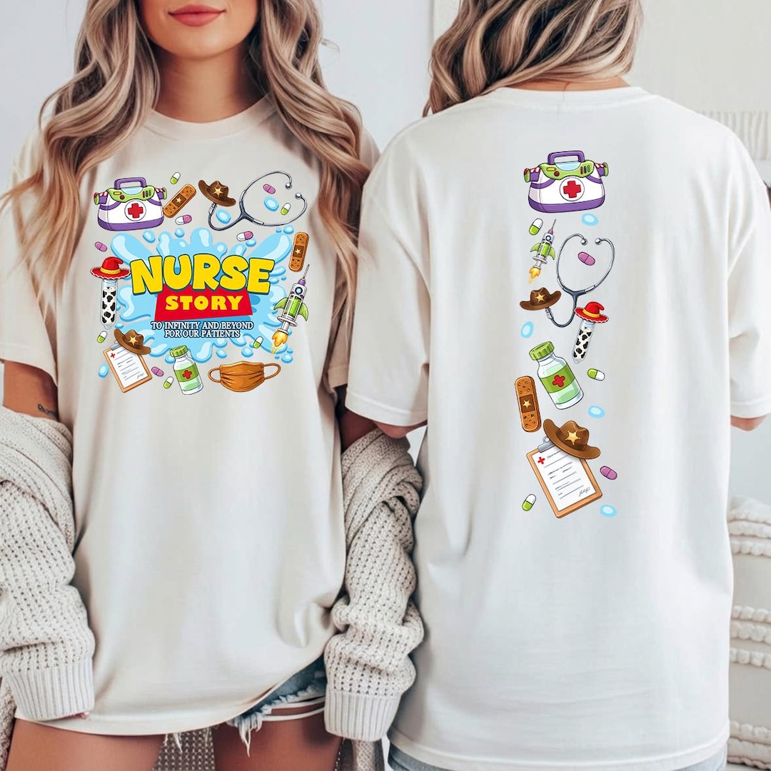 Nurse Story PNG, To Infinity And Beyond Sublimation Design, Funny Pediatric Nurse Shirt Gr