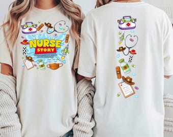 Nurse Story PNG, To Infinity And Beyond Sublimation Design, Funny Pediatric Nurse Shirt Graphic, Cute Medical Clipart