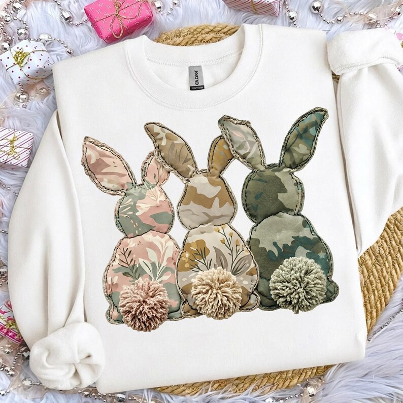What Bunny Rabbit Camaflouges Camo Floral Patchwork Bunny PNG, Camouflage Bunny PNG, Camo Easter Png ...