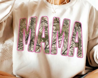 Mama Camo Print Sublimation PNG, Rustic Pink Mama Outline Letters PNG, Digital Download, Trendy Mom Shirt png