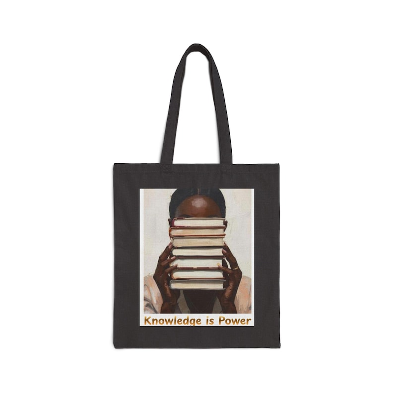 La connaissance, c'est du pouvoir Sac fourre-tout | Cabas livresque Reading Scholar en toile image 2