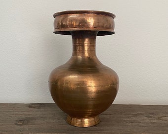 Vintage copper Kalash, water vessel, vase for Pooja and Rituals