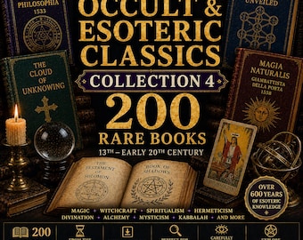 200 zeldzame occulte boeken vol. 4 | Hermetisme, rozenkruisers, vrijmetselarij, hekserij, magie en mystiek pdf-bibliotheek