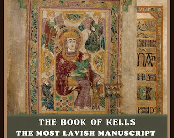The Book of Kells HD Digital Download | MedievalCeltic Manuscript PDF |Rare Illuminated Gospel Scans | Irish History Art | Junk Journal Kit