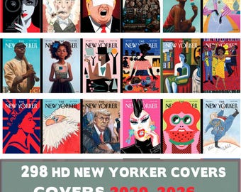 Okładki New Yorkera 2020-2026 – Modne nadruki w stylu art déco (do pobrania cyfrowego)