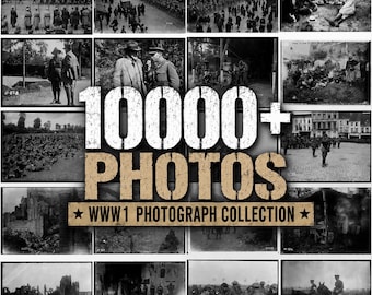 10000+ WWI Historical Photo Collection | World War 1 Vintage Archive | Rare Military Photography Bundle | Instant Digital Download