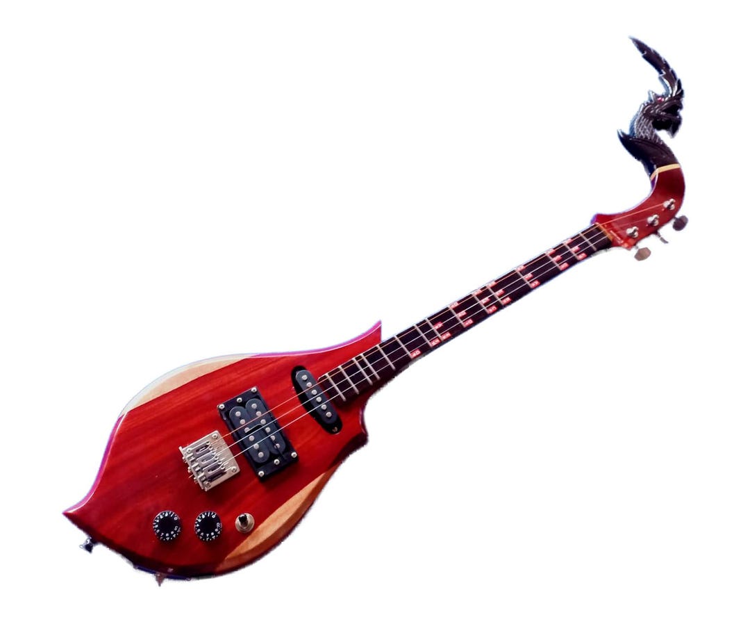 Isan Instruments Thai Phin Electric Acoustic | Isan Folk String Instrument | Handmade in ...
