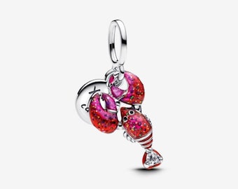 Colgante de langosta de plata de ley Pandora