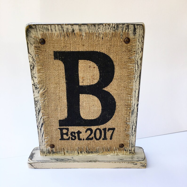 Established Date Sign Wedding Date Sign Wooden Letter Self Etsy