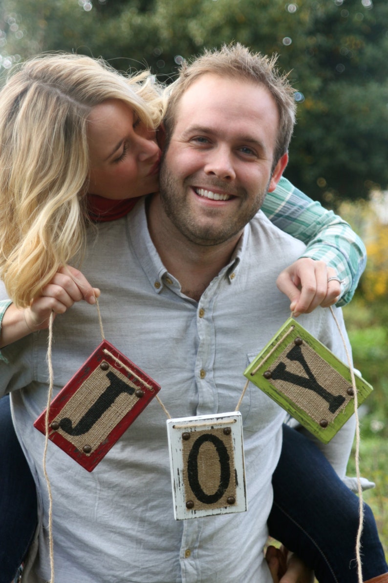 CHRISTMAS Engagement Mantle Decoration Rustic Holiday Signs  Etsy