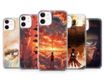 Attack on Titan Phone Case Anime Cover for iPhone 17, 17Air, 16Pro, 15, 14, 13, 12, Samsung S25, S24, S23, A16, A56, Pixel 10Pro, 9A