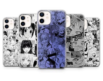 Manga Girl Phone Case aesthetic anime Cover for iPhone 17, 17Air, 16Pro, 15, 14, 13, 12, Samsung S25, S24, S23, A16, A56, Pixel 10Pro, 9A