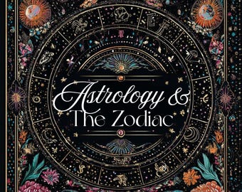 Astrology Zodiac Adult Coloring Book | Zodiac Signs Coloring Pages | Printable Astrology Art | A4 PDF Instant Download