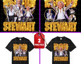 Rod Stewart PNG for Printing on T-Shirt. Digital Download
