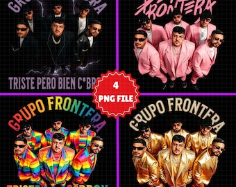 Grupo Frontera PNG: Printable Design, 300 DPI (Digital Download)