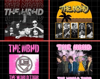 Die Neighborhood Tour 2026 PNG Bündel | Alternative Rock Band (Digital Download)