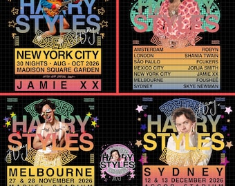 Harry Styles Tour PNG Design, Concert T-Shirt Graphic (Digital Download)