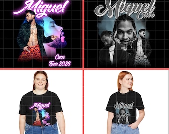 Miguel Caos Tour PNG: T-Shirt Design (Digitaler Download)