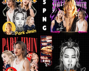 Jimin Bootleg T-Shirt PNG Design (Digital Download)
