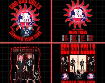 Goo Goo Dolls Sommer Tour 2026 PNG Design (Digitaler Download)