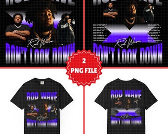 Rod Wave 'Don't Look Down Tour 2026 PNG File (Digital Download)