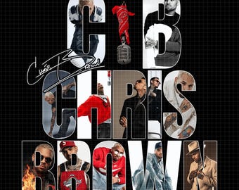 Chris Brown R&B Tour 2026 PNG File (Digital Download)
