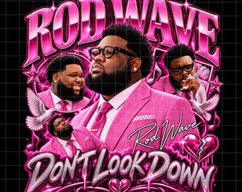 Rod Wave 'Don't Look Down Tour 2026 PNG File (Digital Download)