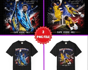 Vozinha World Cup 2026 Png | cabo verde Soccer Legend Vozinha Shirt Design | Digital Download