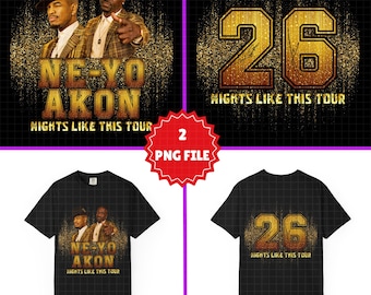 Ne-Yo Akon Nights Like This Tour 2026 PNG ( Instant Download )