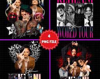 Kehlani PNG File, World Tour North America T-Shirt Design (Digital Download)