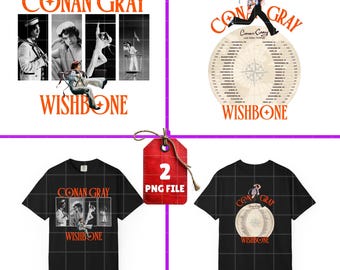 Conan Gray Wishbone Tour Era PNG: Concert T-Shirt Design (Digital Download)