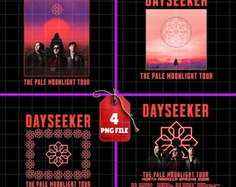 Dayseeker PNG: The Pale Moonlight Tour, T-Shirt & Hoodie Design (Digitaler Download)