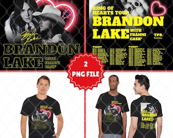 Brandon Lake King of Hearts Tour PNG, Fan Merch Grafik (Digitaler Download)