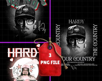 Hardy the Country Country Tour PNG Hintergrund, Design Bundle (digitaler Download).