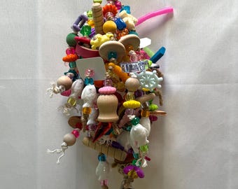 Cluster Bird Toy for Parakeets, Linnies, Cockatiels, Small Conures, Budgies, Quakers and similar birds 12-CL3383