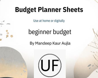 Planer Budżetu dla Początkujących | Prosty Śledzenie Finansów, Rejestr Wydatków (Pobierz PDF)