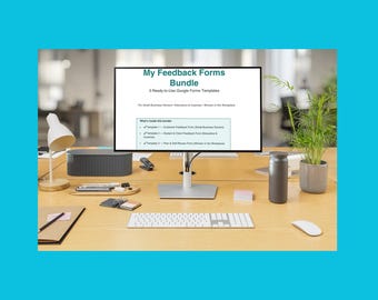 Pakiet opinii Google Forms | 3 gotowe do użycia szablony | Małe firmy, nauczyciele, kobiety w miejscu pracy